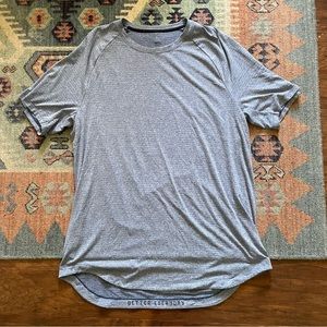 Lululemon Drysense Short Sleeve Chambray / White